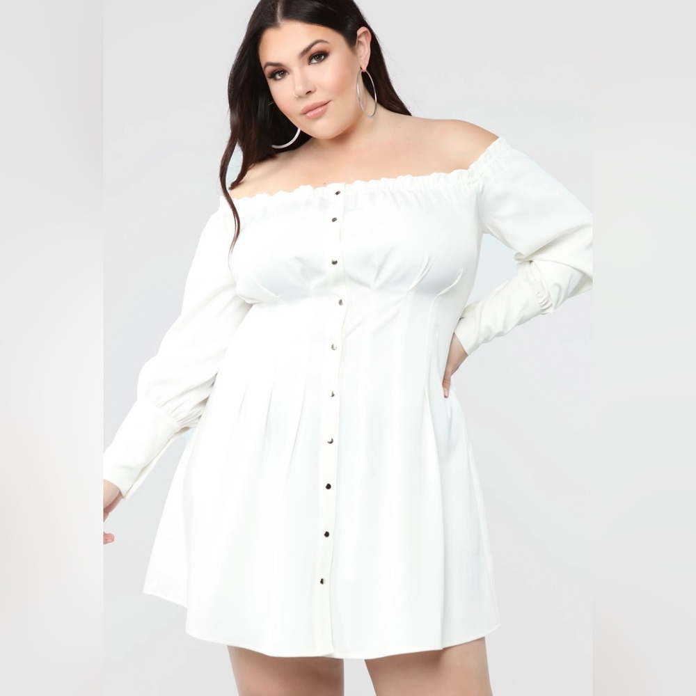Woman’s white dress